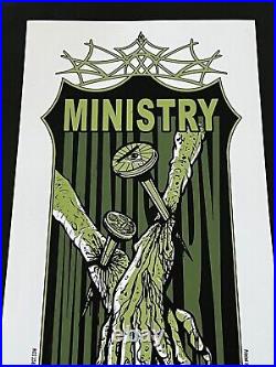 Ministry Signed 240/240 Original Concert Poster From Philadelphia Trocadero 2004