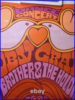 Moby Grape & Big Brother 1967 The Ark Sausalito, Ca. Original Concert Poster