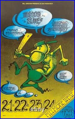 Moody Blues Concert Poster Fillmore West 1968 Rick Griffin Alton Kelley BG-146