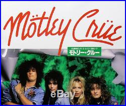 Motley Crue 1987 Japan Tour Rare Concert Poster Nikki Sixx Tommy Lee Vince Neil