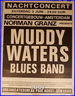 Muddy Waters Original 1972 Concert Poster. (very Rare)