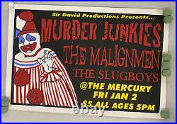Murder Junkies Original Silkscreen Concert Poster