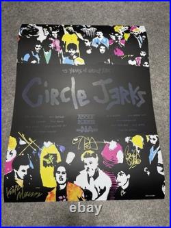 NEW Circle Jerks SIGNED FOIL 45 Years of Group S3X Punk Band Concert Tour POSTER