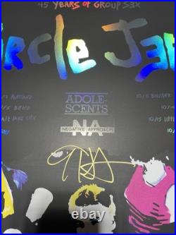 NEW Circle Jerks SIGNED FOIL 45 Years of Group S3X Punk Band Concert Tour POSTER
