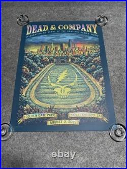 NEW Grateful Dead & Co 8/2/2025 FOIL Concert POSTER # 81/2245 Golden Gate Park