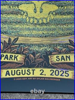 NEW Grateful Dead & Co 8/2/2025 FOIL Concert POSTER # 81/2245 Golden Gate Park