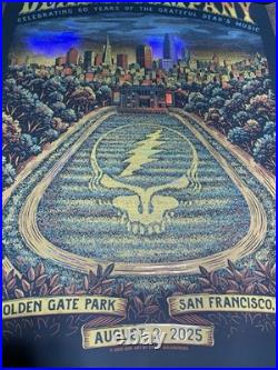 NEW Grateful Dead & Co 8/2/2025 FOIL Concert POSTER # 81/2245 Golden Gate Park