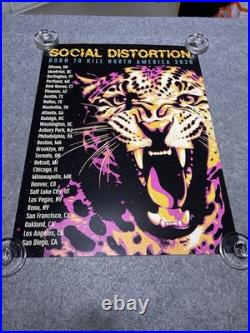 NEW SOCIAL DISTORTION Rock 2026 Band Concert Born To Kill North Am. Tour POSTER
