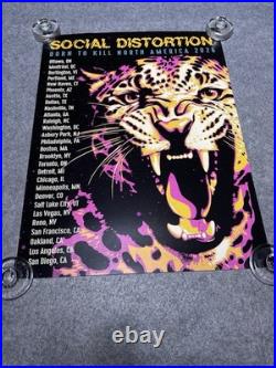 NEW SOCIAL DISTORTION Rock 2026 Band Concert Born To Kill North Am. Tour POSTER