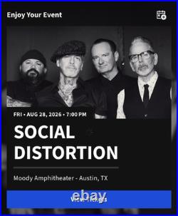 NEW SOCIAL DISTORTION Rock 2026 Band Concert Born To Kill North Am. Tour POSTER