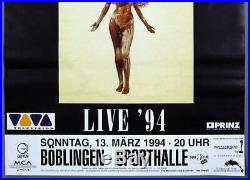 NIRVANA Kurt Cobain mega rare original Böblingen 1994 IN UTERO concert poster