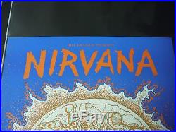 NIRVANA, ORIGINAL CONCERT POSTER, New Year's Eve 1993 3D pic, WITH 3D GLASSES