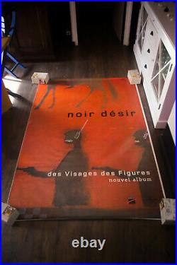 NOIR DESIR DES VISAGES 2001 4x6 ft Shelter Original Music Concert Poster Art