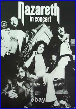 Nazareth Tour Blank Vertigo Concert Poster 1972