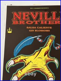 Neville Brothers Gin Blossoms Original Proof New Year's Eve Concert Poster bgp