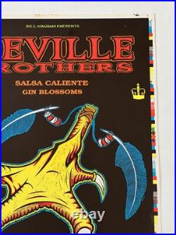 Neville Brothers Gin Blossoms Original Proof New Year's Eve Concert Poster bgp