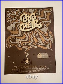 New Bob Weir Campfire Tour 2016 Concert 18x24 Poster SN /500 Artist Signed