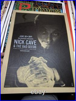 Nick Cave & The Bad Seeds Original Music Concert Poster June 2014 RARE #31/100