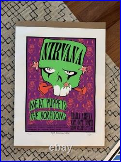 Nirvana Silkscreen 10th Anniversary Concert Poster Lee Bolton Signed/Numbered