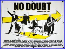 No Doubt Concert Poster 2009 Summer Tour RARE 24x32