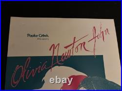 ORIGINAL OLIVIA NEWTON-JOHN 1982 PHYSICAL CONCERT TOUR POSTER-POPLAR CREEk-CA057