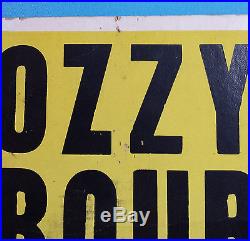 OZZY OSBOURNE 1981 First Solo Concert Poster Long Beach CA, USA Rare Original