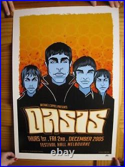 Oasis Poster Concert Festival Hall Melbourne December 2005