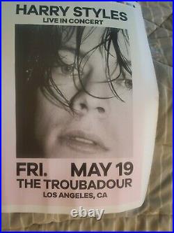 One Direction Harry Styles Concert Poster Uncut Printers Proof Very Rare Origin