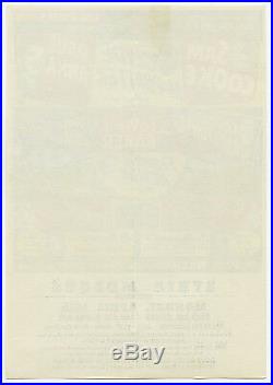 Original 1958 SAM COOKE Jackie WIlson LaVERN BAKER JIMMY REED Concert Handbill