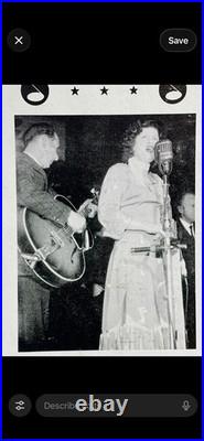 Original 1962 Patsy Cline Concert Poster Grand Theater Jackson TN 22x14