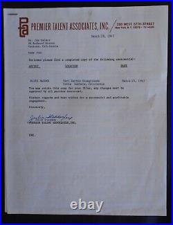 Original 1967 Signed Concert Contract-blues Magoos-signed Mike Esposito-guitar