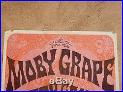 Original 1968 Moby Grape Santa Rosa Fairgrounds Concert Poster, Mod Russian