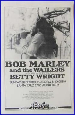 Original 1979 Bob Marley Concert Poster