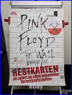 Original 1981 PINK FLOYD THE WALL CONCERT POSTER Dortmund, Germany #1a2