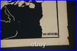 Original 1989 Cuban Concert Silkscreen Poster for Carlos Varela. Rock Music art