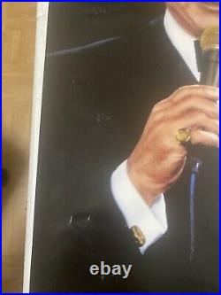 Original 1992 Frank Sinatra Concert Poster 17x31 Sands Atlantic City. Signed