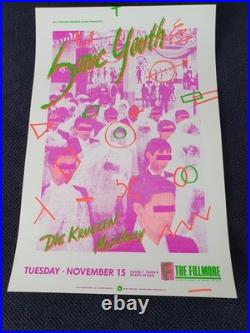 Original 1st Print- Sonic Youth- Fillmore 1988-F63- MINT