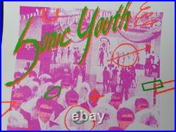 Original 1st Print- Sonic Youth- Fillmore 1988-F63- MINT