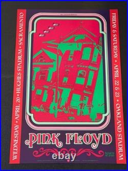 Original 4/20/89 Pink Floyd Concert Poster From one of their rare original tours