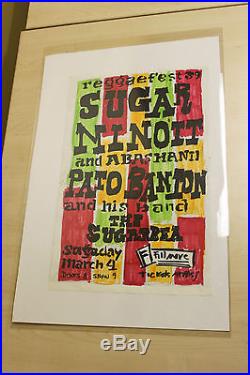 Original Artwork for Bill Graham Fillmore Concert Poster one of a kind