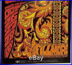 Original BG90 PINK FLOYD Fillmore Auditorium concert poster 1967 NICE