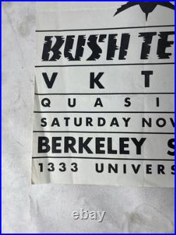 Original Bush Tetras Berkeley Square 1981 Concert Poster VKTMS Quasi Art Punk