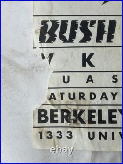 Original Bush Tetras Berkeley Square 1981 Concert Poster VKTMS Quasi Art Punk