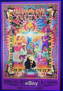 Original CARLOS SANTANA 2005 Embrace Your Light Tour 19 x13 Concert Posters