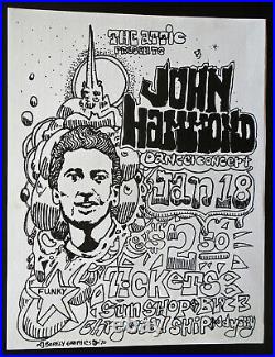 Original Concert Handbill John Hammond @ The Attic @ Portland, Or January 18,1970