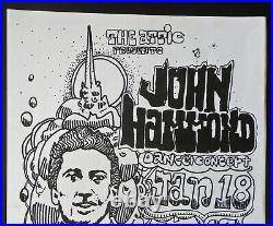 Original Concert Handbill John Hammond @ The Attic @ Portland, Or January 18,1970
