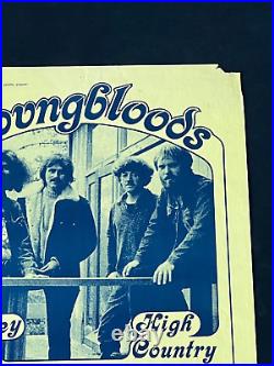 Original Concert Poster 1971 Friends & Relations Great Highway Youngbloods AOR