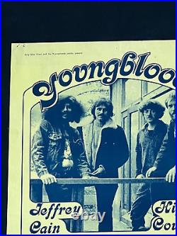 Original Concert Poster 1971 Friends & Relations Great Highway Youngbloods AOR