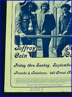 Original Concert Poster 1971 Friends & Relations Great Highway Youngbloods AOR