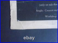 Original Concert Poster 6/28/1959-berkeley Folk Festival-peter Seeger Alan Lomax